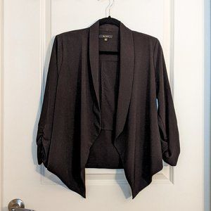 MODCLOTH | Black Blazer with Ruched Sleeves